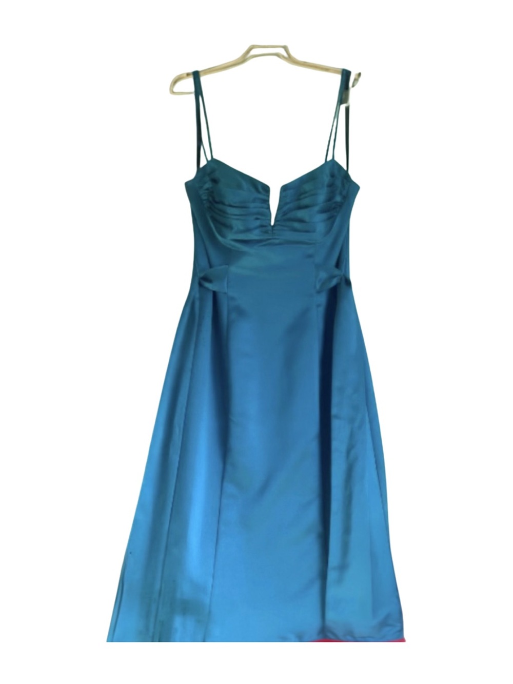 Laundry by Shelli Segal Teal Gown with Strong Boning